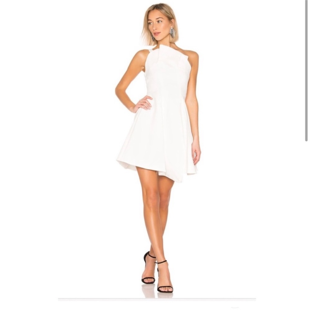 ELLIATT Frida Fit & Flare Dress White Honeymoon Revolve